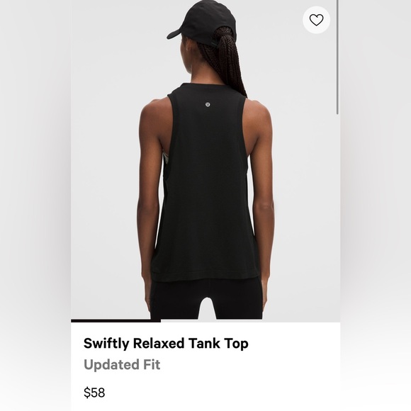 Lululemon Swiftly Relaxed Tank Top Updated Fit Size: 10 - Picture 2 of 4